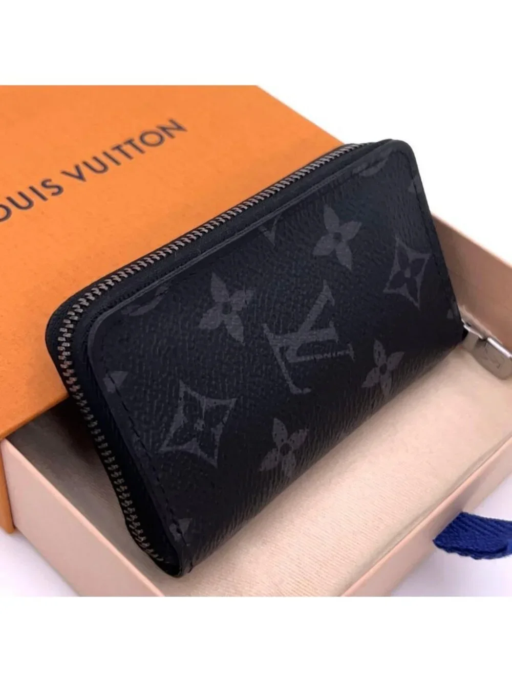 Louis Vuitton Monogram Eclipse Zippy Coin Purse